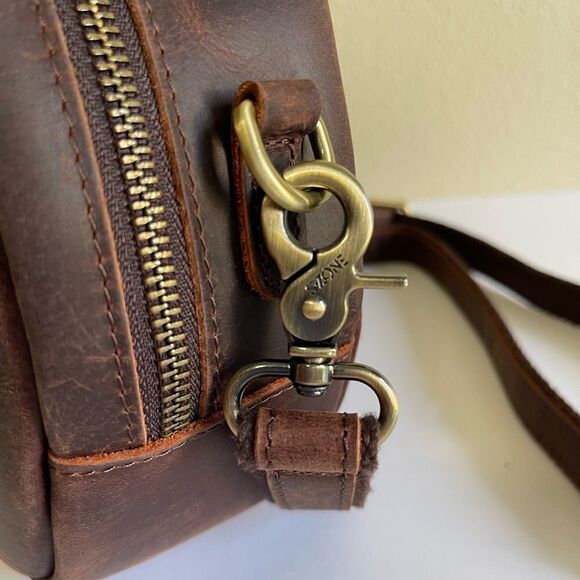 EUC. S-Zone Leather Trendy Circle Crossbody Bag. - Picture 2 of 11